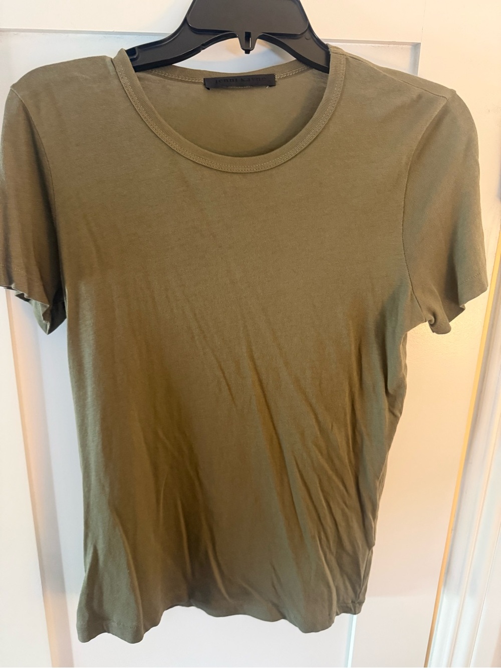Jenni Kayne Olive Green Short Sleeve Crew Tee